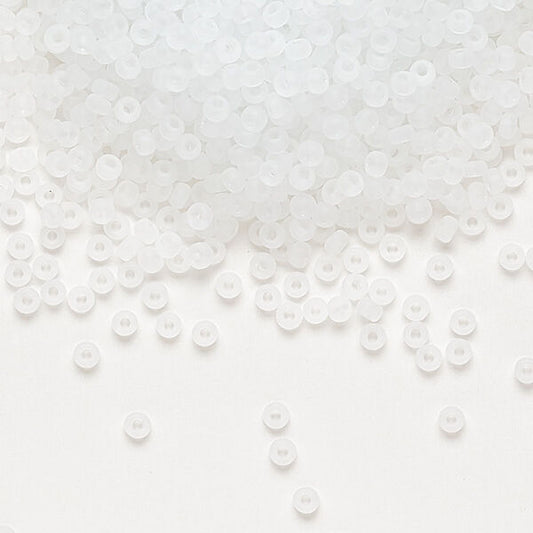 Miyuki Round Seed Beads 11/0 Translucent Matte Crystal Clear (131F)