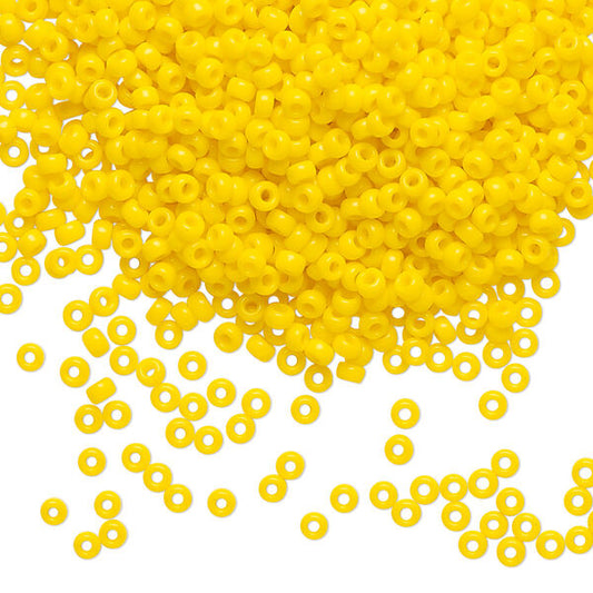 Miyuki Round Seed Beads 11/0 Opaque Canary (404D)