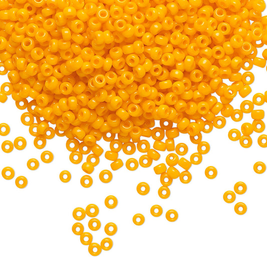 Miyuki Round Seed Beads 11/0 Opaque Mandarin Orange (405)